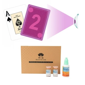Infrared Marked Cards Contact Lenses for Poker Cheating