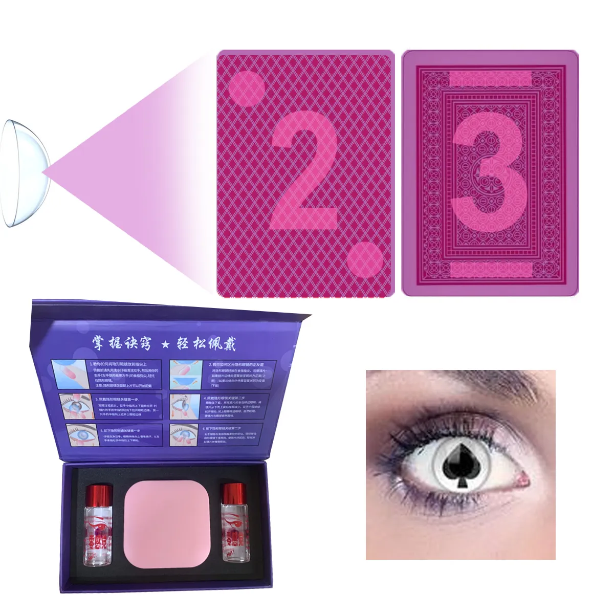 Infrared Contact Lenses to See Through Marked Playing Cards 1 Infrared Contact Lenses to See Through Marked Playing Cards